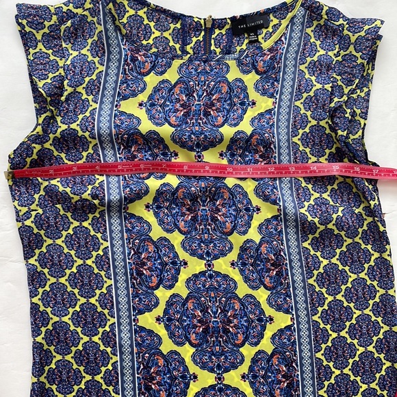 The Limited Pencil Skirt Size 4 Yellow Blue Orange - Picture 12 of 12